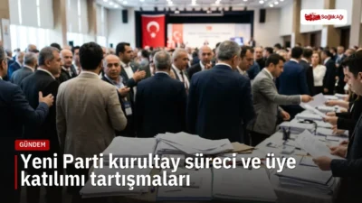 Yeni Parti'de kurultay süreci ve üye katılımı tartışmaları gerginlik yarattı.